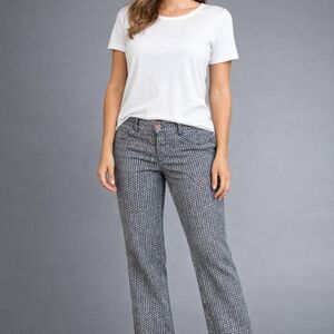 Super Slimmung Patterned Trousers